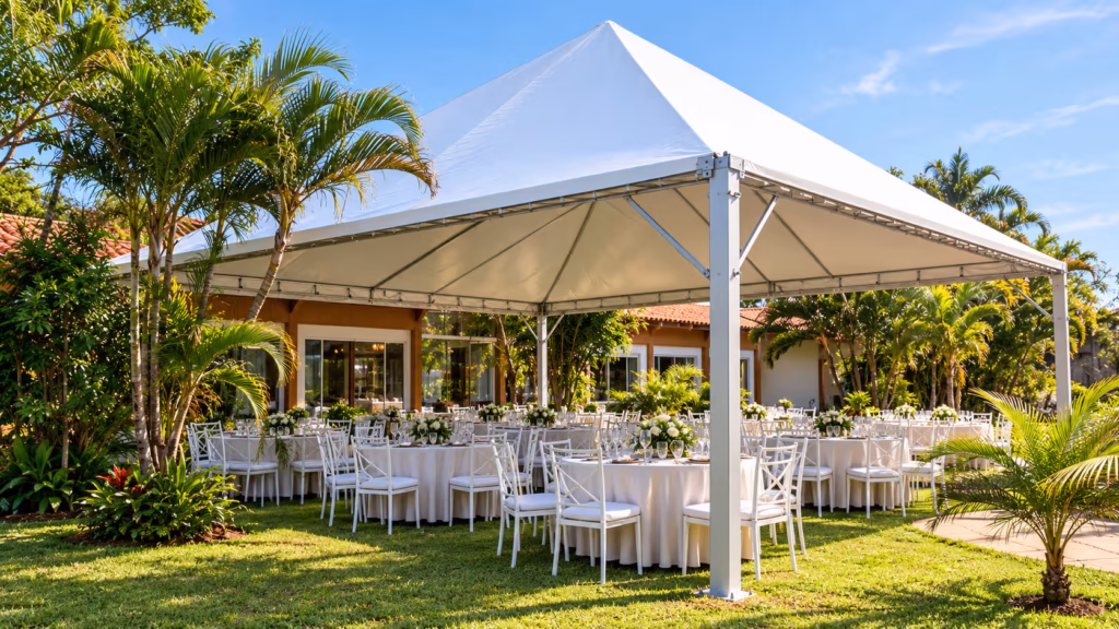 espaco buffet palco pista evento
