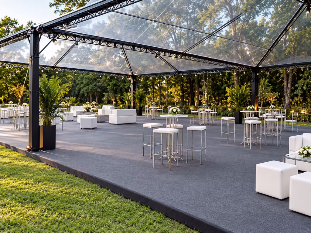 piso para tenda