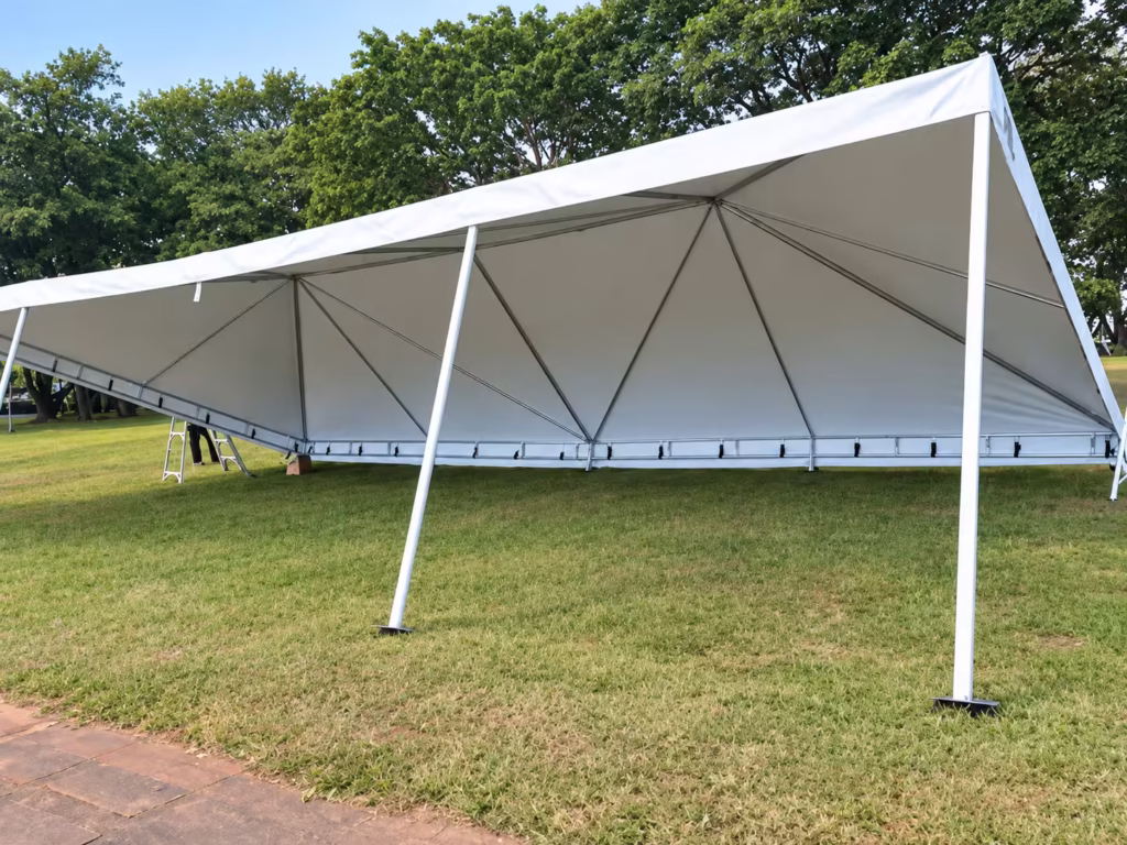 processo de montagem tenda piramidal canaa tendas goiania 75